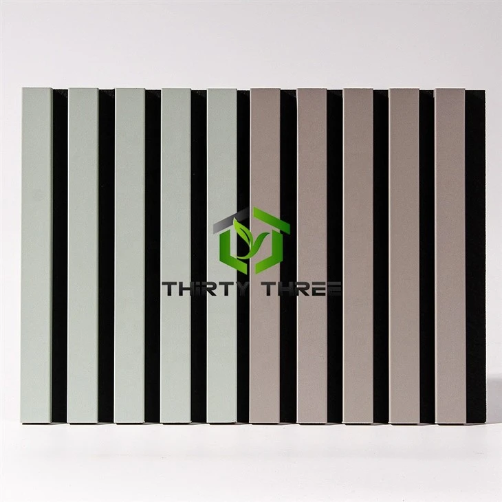 Eco-friendly Fireproof PVC Polyester Fiber Acoustic Panel / Akupanel